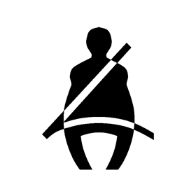 Simbolo delle cinture di sicurezza